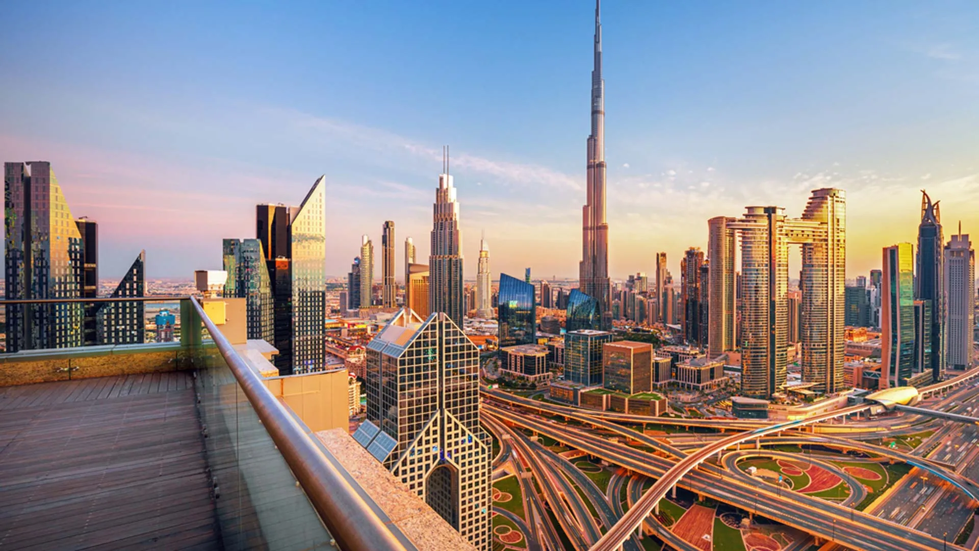 Dubai, UAE urban city skyline