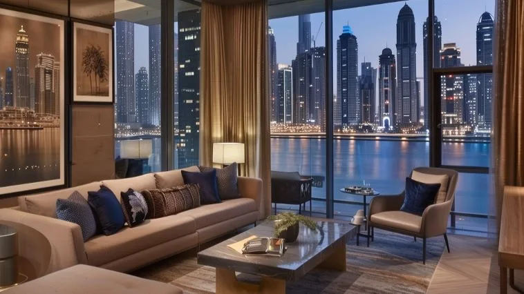 luxury hotel living room