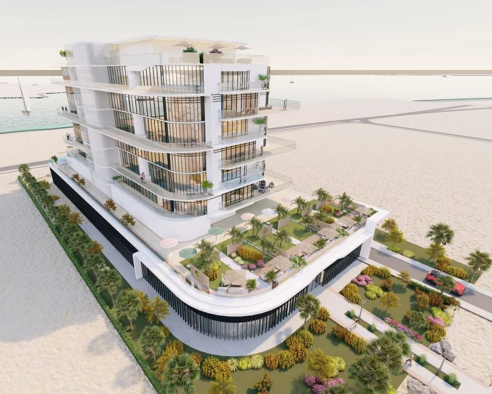 dubai islands architectural concept design of apartment tower