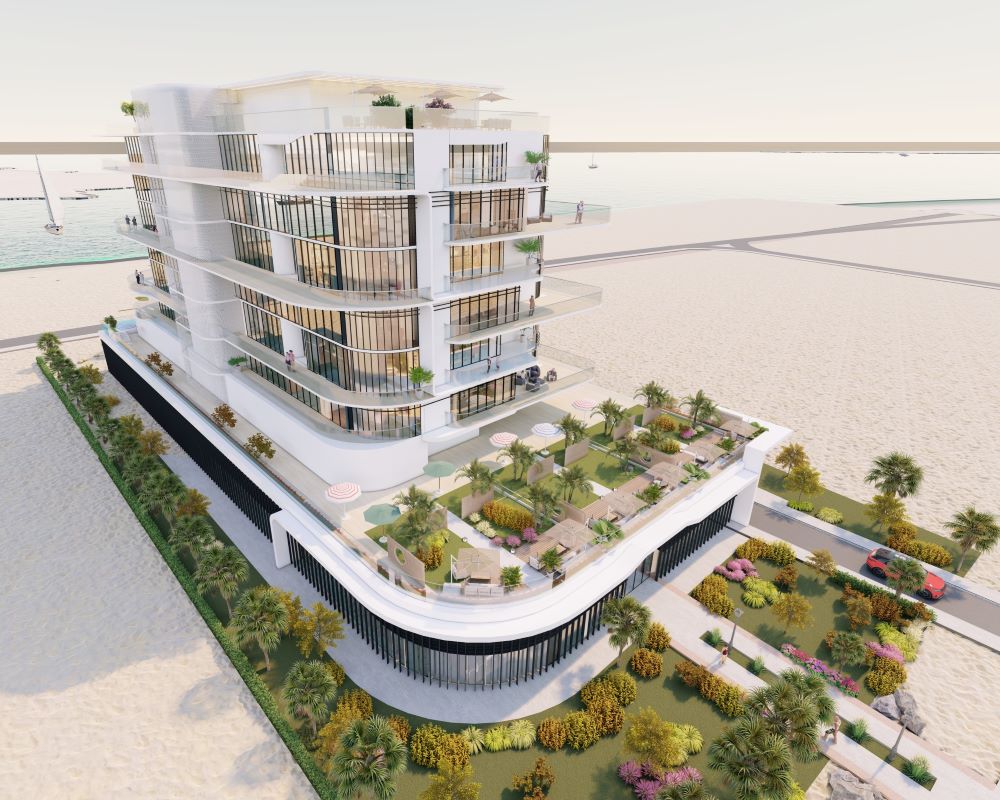 dubai islands architectural concept design of apartment tower