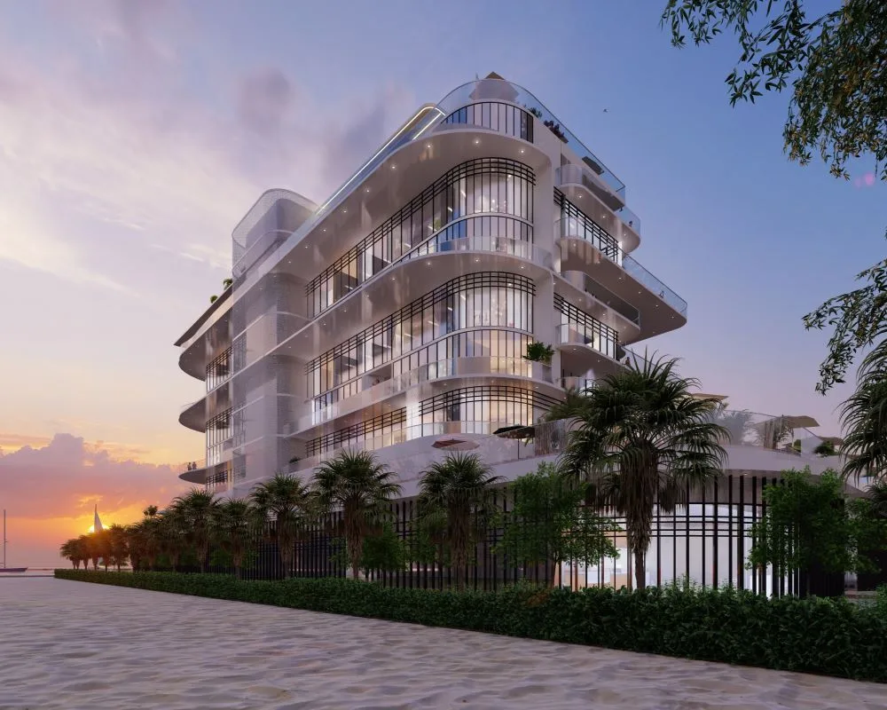 dubai islands architectural concept design of apartment tower